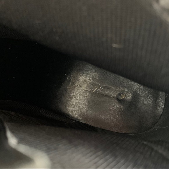 Soda black platform chunky heel lace ankle boots - Picture 8 of 8